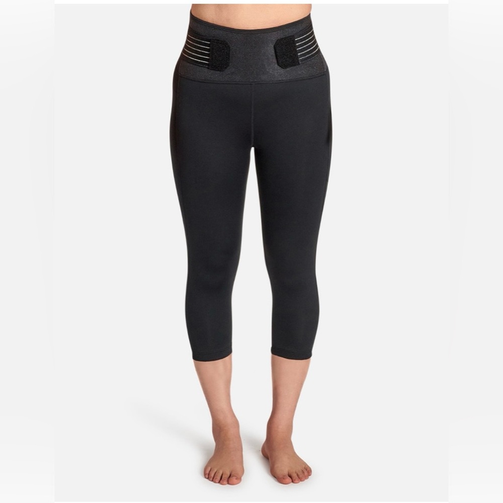 Tommie Copper Women's Pro-Grade Lower Back Support Capri with Adjustable Straps